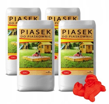 PIASEK DO PIASKOWNICY DLA DZIECI Z ATESTEM 120KG 4x30kg