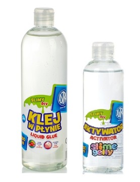 ZESTAW ASTRA KLEJ PVA 500ml AKTYWATOR SLIME 250ml