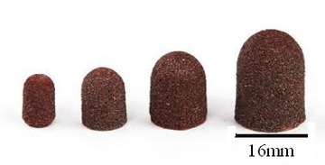 NAKŁADKI KAPTURKI ŚCIERNE DO PEDICURE 16 MM #80 10 SZT.