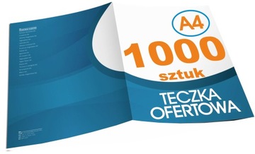 TECZKI OFERTOWE Firmowe A4 z NADRUKIEM 1000 sztuk