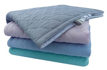 Комплект постельного белья в коляску VELVET 50х75 синий OLKA