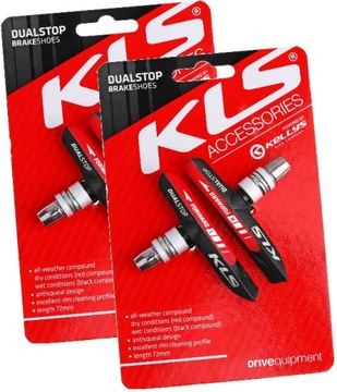 КОМПЛЕКТ V-BRAKE KELLYS DUALSTOP ПЕРЕДНИЙ + ЗАДНИЙ