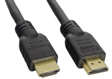 FIRMOWY KABEL HDMI-HDMI 1m nowy czarny