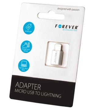 Adapter micro USB - 8pin do iPhone 5,6,7,8 iPad 4