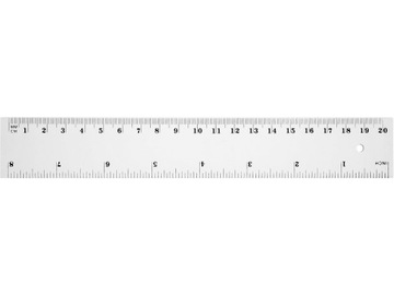 Zestaw komplet szkolny geometryczny, linijka 20cm