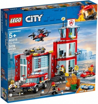 LEGO CITY 60215 REMIZA STRAŻACKA STRAŻAK DRON 24H