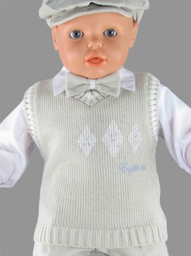 Крестильный свитер для мальчика, комплект пуловера, р74