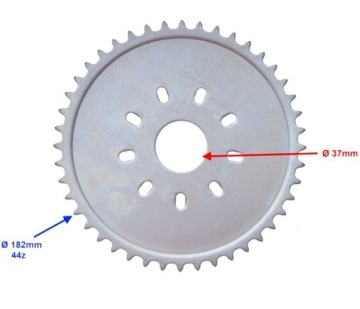 Звездочка Задняя Задняя 44 Зубья 415 Велосипедный двигатель 50 8
