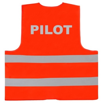 ОРАНЖЕВЫЙ ЖИЛЕТ ПИЛОТА В 2 раза БОЛЬШЕ СВЕТООТРАЖАЮЩИХ СРЕДСТВ