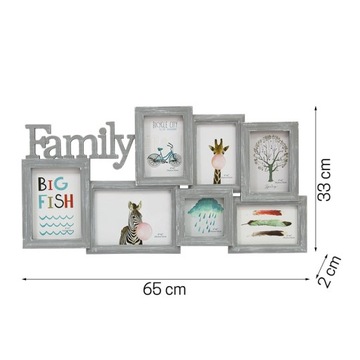OUTLET RAMKA NA ZDJĘCIA MULTI 7 ZDJĘĆ FOTO UC70404