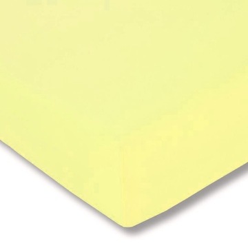 ESTELLA Prześcieradło jersey 100x200 jasno żółte