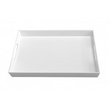 TACA PÓŁMISEK Z MELAMINY BIAŁY 52028