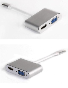 Переходник USB-C 3.1 на HDMI 4K и VGA