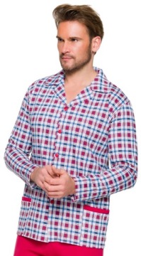 Хлопковая пижама мужская пижама 6xl воротник