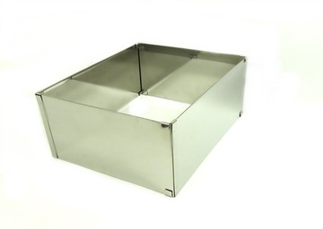 BLACHA RANT TORTOWNICA FORMA REGULOWANA DO PIECZENIA 20x46 cm H10