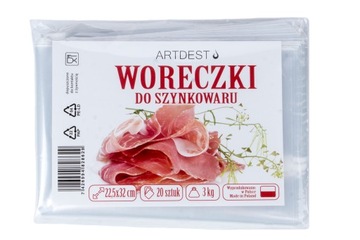 Worki do szynkowara 22,5x32cm 20szt GRUBE woreczki
