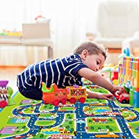 ОБРАЗОВАТЕЛЬНЫЙ КОВРИК ДЛЯ ИГР ДЕТЕЙ ГОРОДСКИЕ УЛИЦЫ ДОРОГИ ПЕНА XL ПЕНА