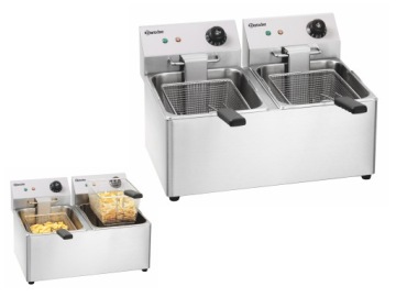 ДВУХКАМЕРНАЯ ФРИТЮРНИЦА 2x8л 2x3,25кВт INOX