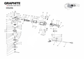 ГРАФИТ 59G096 УГОЛЬНЫЕ ЩЕТКИ ДЛЯ УГЛОВОЙ ШЛИФМАШИНЫ.
