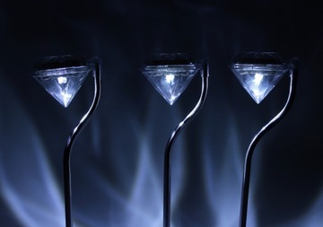 Солнечная лампа DIAMENT 2LED RGB БЕЛАЯ многоцветная