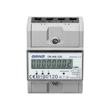 Licznik Orno 400 V IP20 80 A