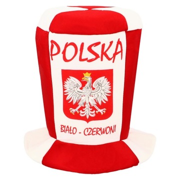 CZAPKA CYLINDER KIBICA REPREZENTACJI POLSKA
