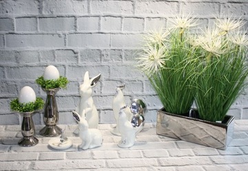 Белое яйцо Пасхальное яйцо керамика H8