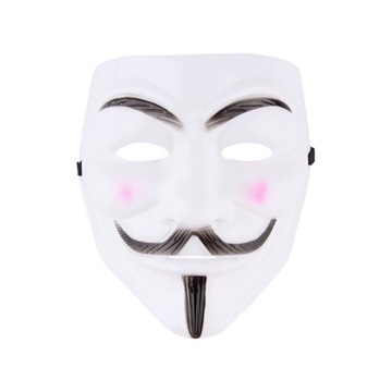 Maska ACTA V jak VENDETTA Anonymous HALLOWEEN