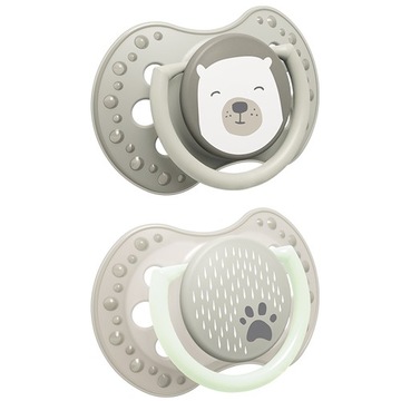 Lovi, пустышка динамическая, Buddy Bear, 2 шт. 6-18м
