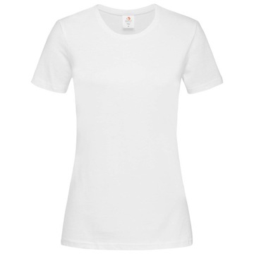 T-shirt Koszulka Damska Krótki Rękaw Biała S