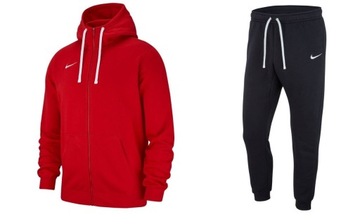 NIKE DRES TEAM CLUB BAWEŁNIANY SPODNIE+BLUZA r.S