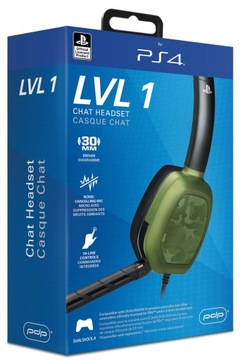 Наушники PDP ps4 lvl.1 sony camo green - lvl 1