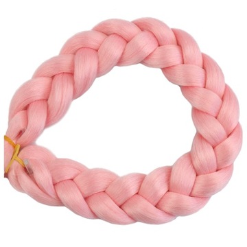 Włosy SYNTETYCZNE do warkoczyków KOLOROWE warkoczyki DOCZEPIANE WŁOSY pasma