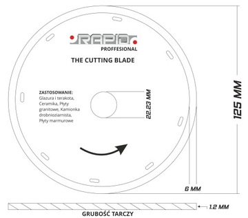 АЛМАЗНЫЙ ДИСК 125 ММ LASER RAPID PROFESSIONAL
