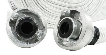 ПОЖАРНЫЙ ШЛАНГ С ПОЛОТНИЦЕЙ ДЛЯ ГРЯЗНОЙ ВОДЫ Септики НАСОСЫ 1 ДЮЙМ, 30 М С СОЕДИНИТЕЛЯМИ