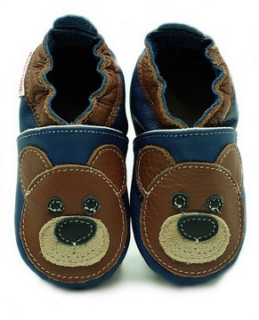 ekoTuptusie Тапочки-папутки BEAR ON NAVY BLUE, размер 20