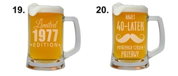 ПИВНОЙ МУФЕЛЬ С ГРАВИРОВКОЙ НА ДНИ РОЖДЕНИЯ 40 50 60 ЛЕТ