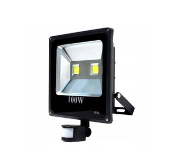 HALOGEN COB NAŚWIETLACZ LED 100W Z CZUJNIK RUCHU