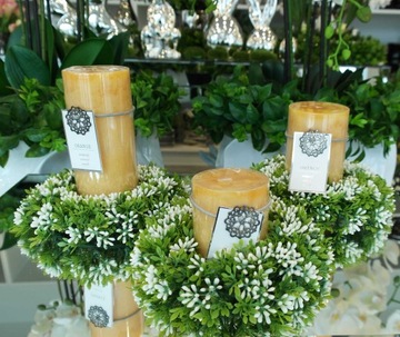 Ароматическая свеча серая мята H16