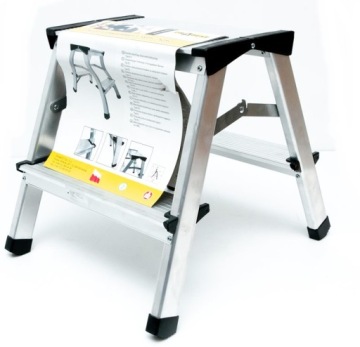 ЛЕСТНИЦА ДВУХСТОРОННЯЯ АЛЮМИНИЕВАЯ ПЛАТФОРМА DRBEST 2x2