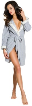 ЖЕНСКИЙ ХЛОПКОВЫЙ БАННЫЙ ХАЛАТ МАХРОВАЯ КРЫША НОМЕР L