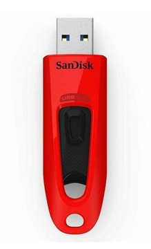 Флеш-накопитель SANDISK CRUZER ULTRA 64 ГБ USB 3.0 красный