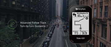 ВЕЛОСИПЕДНЫЙ КОМПЬЮТЕР GPS NAVI BRYTON RIDER 420E WI-FI