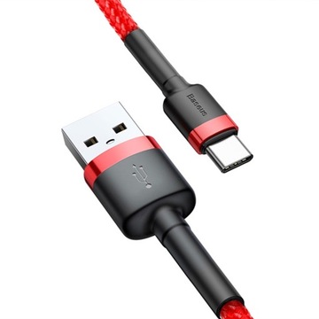 Кабель USB-C QC3.0 3A прочного нейлонового кабеля Baseus Cafule/шнур USB-C QC3.0 3A
