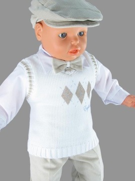 Крестильный свитер для мальчика, комплект пуловера, р74