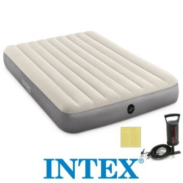 INTEX DELUXE 2-местная ИНФЛЯЦИОННАЯ КРОВАТЬ МАТЕРАТ + НАСОС