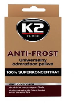 K2 ANTI-FROST 50ML ODMRAŻACZ PALIWA USUWA WODĘ