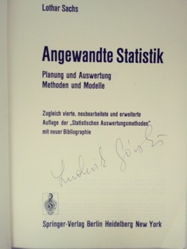 Angewandte Statistik - Лотар Сакс