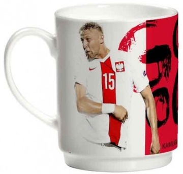 PORCELANOWY KUBEK KIBICA KUBKI PIŁKARZE KAMIL GLIK