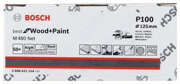 Siatka ścierna na rzep 125mm GR.100 BOSCH
